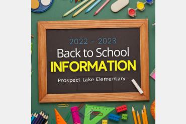 Back to school information poster