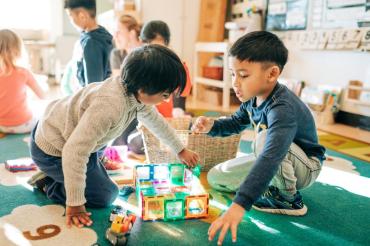 Children in Kindergarten class